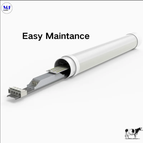 LED Tri-Proof Light Anti-Ammonia White Color Ik10 IP69K 0~10V Dim CCT Power