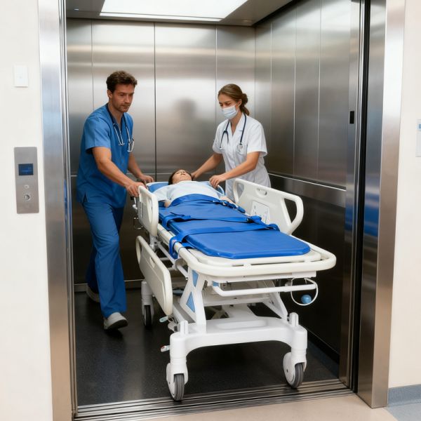 Quality Economic Hospital Patient Transport Gurney with Fold-Down Side Rails wholesale