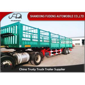 China 2/3/4 Alxes Cargo Semi Trailer / 60 Tons Payload Cattle Semi Trailer on sale