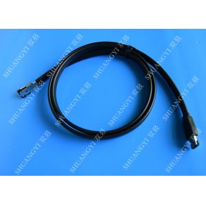 China Black 7 Pin External SATA Cable , PC PCB ESATA To SATA Cable With Power on sale