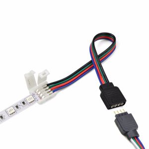 4 Pin Connector Led Strip Light Connector For 5v 12v Or 24v Applications