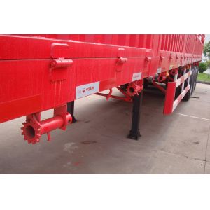Cheap Quest 3 Axles Fence Trailer Flatbed Full Stake Trailer for sale