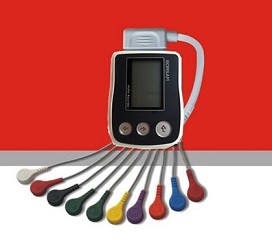 China Pocket Holter Recorder Monitor 3 Channels Holter ECG Workstation 24 hours CE Certification on sale