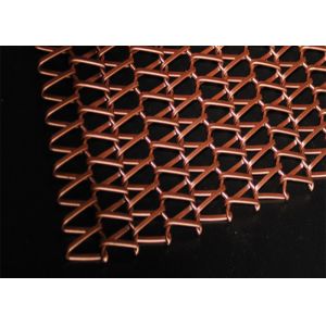 Sprial Weave Architectural Conveyor Belt Mesh Curtain For Buildings Decoration