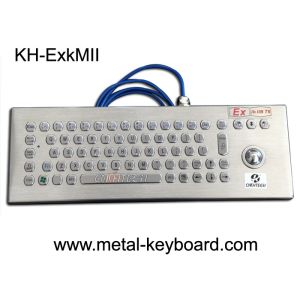 EX ibIIB T6 Rugged Keyboard Stainless Steel Material With Trackball Mouse