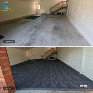 Black Interlocking Garage Tile With 15.75 X 15.75 Inches And Load Capacity 25