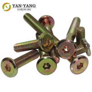 Furniture Hardware flat Round head furniture hexagon socket screws