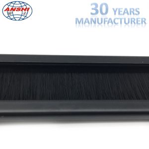 19 Inch 1U Brush Type Network Rack Cable Management / Horizontal Wire Manager