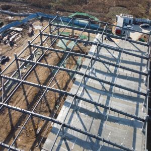 Prefab Steel Structure Warehouse with Large Span and Crane Support