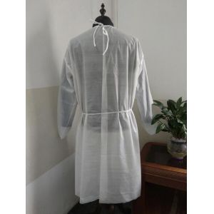Visitor Medical Protective Suit PP PE laminated Waterproof Isolation Gown
