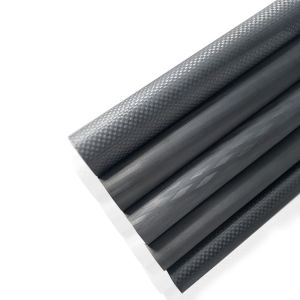 98% C Content Customizable Carbon Fiber Tube with Stainless Steel Brass Threaded