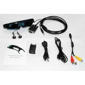 3D Video Eyewear Glasses Player with 98" Wide Virtual Screen