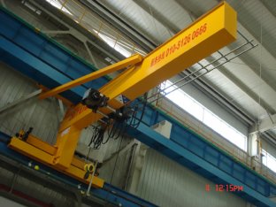 Compacted Frame Wall Traveling Truck Jib Cranes For Fitting & Fabrication