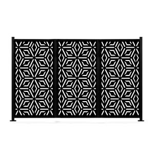 China Custom Laser Cut Privacy Fence commercial Decorative Garden Fence Aluminium on sale