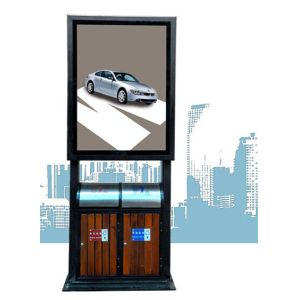 Cheap Fashion and practicality advertising light box with trash can for sale