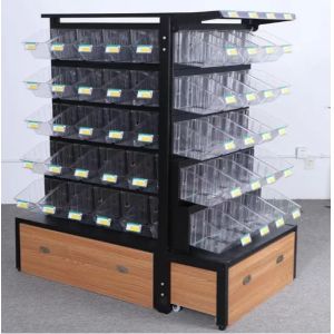China Factory Customized Color Size supermarket convenience gondola snack shelf