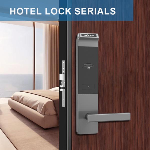 RFID Card Smart Electronic Door Handle Lock Semiauto Aluminium Alloy For For