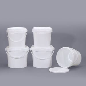 Water 900ml 1L 2L ISO9001SGS Clear Plastic Bucket With Lid for Nuts Yogurt Candy