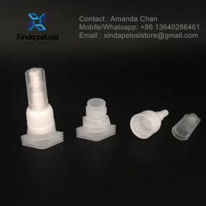 Customized Plastic Liquid Pouch Spout Cap Pour Spout With Caps For Food Package
