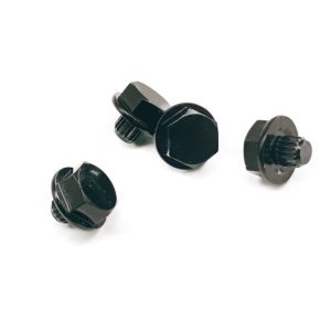 Grade 8.8 Electrophoresis Fasteners Black Hex Hub Screws 17.0mm Flange Diameter