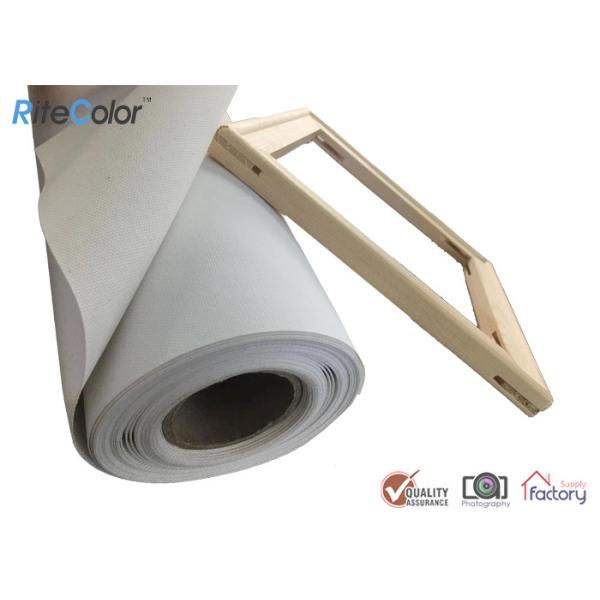 Quality Inkjet Canvas Rolls, Waterproof Matte Polyester Canvas Roll 260gsm for Pigment Inks wholesale