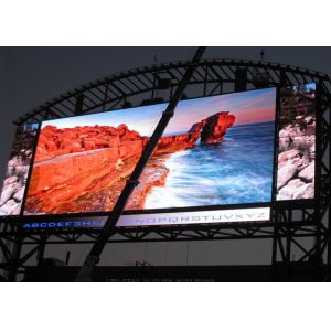 High Uniformity Outdoor Full Color LED Display Video Wall , P10 Led Screen