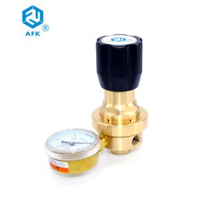 2.5 Mpa Brass Pressure Regulator Single Stage With 2" Diaphragm One Gauge