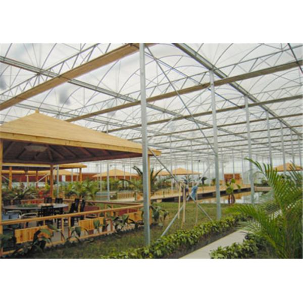 Quality Steady Structure Double Wall Greenhouse , Polycarbonate Greenhouse High Corrosion Resistance wholesale