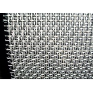 0.5-12mm Carbon Steel Wire Mesh , Crimped Metal Sieve Mesh