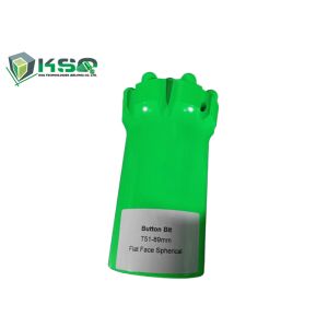 China T51-89mm Thread Button Bit with Semi-ballistic Carbide Design for Bench Drilling on sale