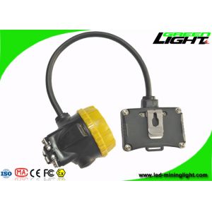 IP68 Mining Cap Lights 15000lux Semi Corded 3.7V 450mA 6.8Ah Panasonic Battery