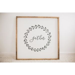 Family Pattern Wooden Wall Plaques With Sayings Square Shape Long Life Span