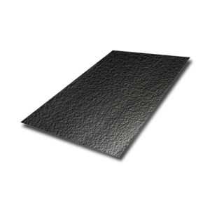 Hammered Metal Sheet 304 316 Black Stainless Steel Sheet Cladding Ripple Shape