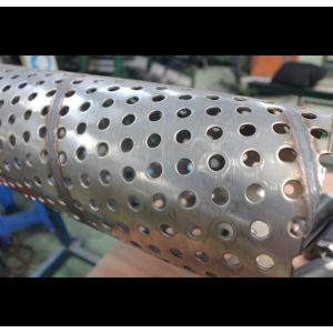 Electrolytically Polished Perforated Stainless Cylinder Up To 2000 Mm In Length