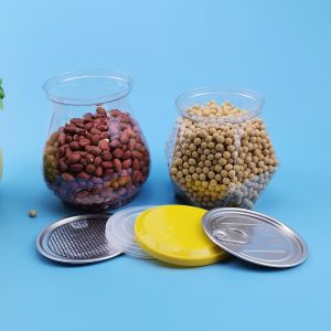 Empty Ring Pull Tab Lids 30g 650ML Plastic Food Cans