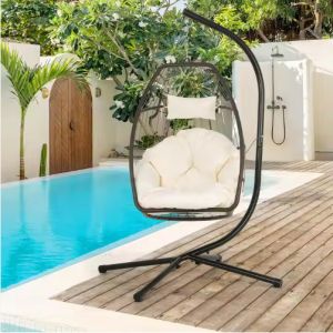 Customized Color Hammock Swing Chair With Iron Tube Frame And Instructions