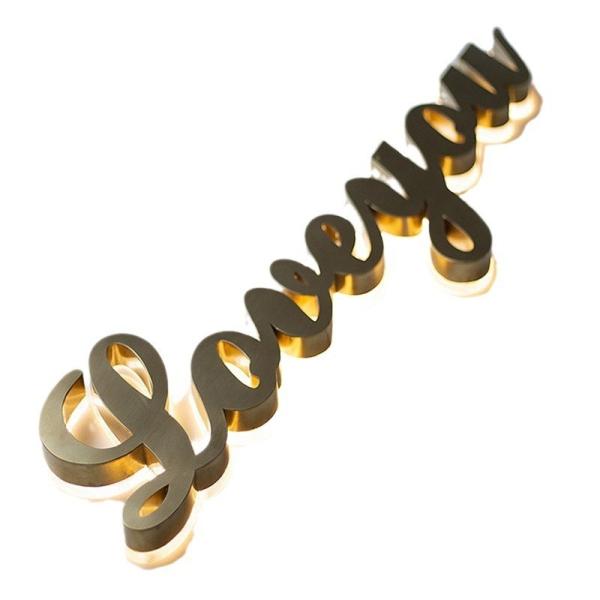 OEM Outlet Acrylic Front and Back LED Luminous Characters for Advertising Sign