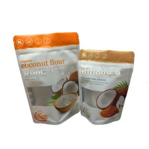 Resealable Cute Stand Up Plastic Bag For Flour Packaging Zipper Top