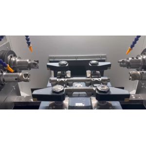 High Capacity Dual Spindle Double Head Machine For Concurrent Milling & Drilling