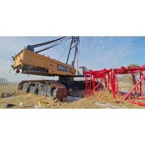 Red and Yellow Used Large Sy Crawler Crane 650 Tons Professional Construction