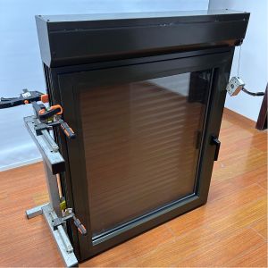 Tilt And Turn thermal break Aluminum Window Manual Roller Shutter Double