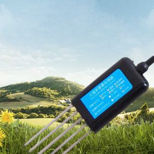 7 in 1 All-in-One Soil Moisture Temperature EC PH Sensor Probe for Planting