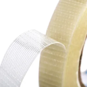Custom Fiberglass Mesh Tape with Double Sided Adhesive for Sealing Strips and