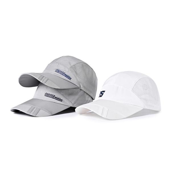 Quality 100% Polyester Summer Outdoor Casual Baseball Cap 58cm Breathable Grey Color wholesale