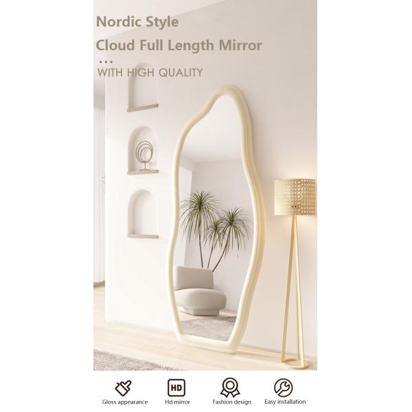 Makeup Flannelette Full Length Floor Mirror Curved Irregular Shape