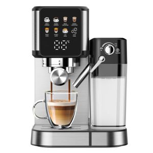 Anbolife BC5383 20 Bar Semi-Automatic Espresso Coffee Maker with Milk Tank