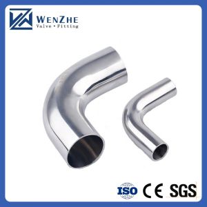 Silver Casting Stainless Steel Mirror Finish Seamless Pipe Long Radius Weld 90