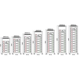 High Voltage Stackable LiFePO4 Battery Cabinet with CAN Communication All-In-One