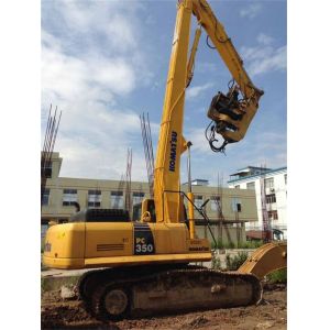 Pile Driving And Pile Pulling Excavator Pile Driving Arm CAT340 Customized With