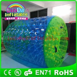 QinDa Inflatable water park epuipment for sale inflatable water roller water rolling ball